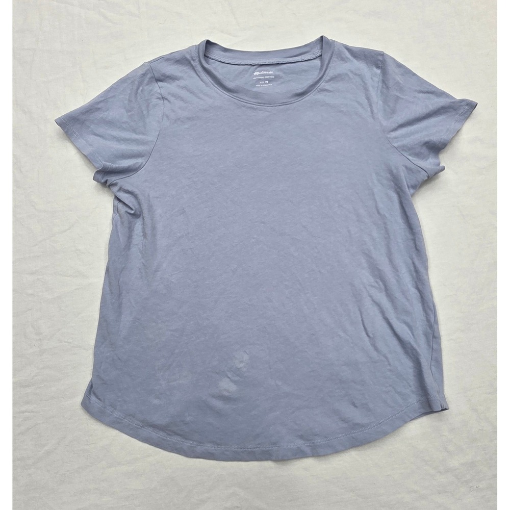 Madewell Softfade Cotton‎ Crewneck Tee Dusty Blue Lavender Short Sleeve Shirt M